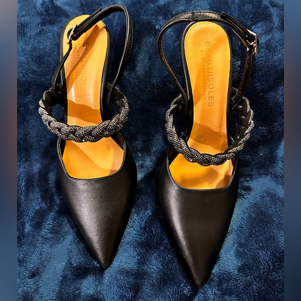 Celine by Beautiisoles - Italian Leather Slingback - Size 7.5